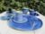 Collection bleu cobalt : Assiette tige fenouil